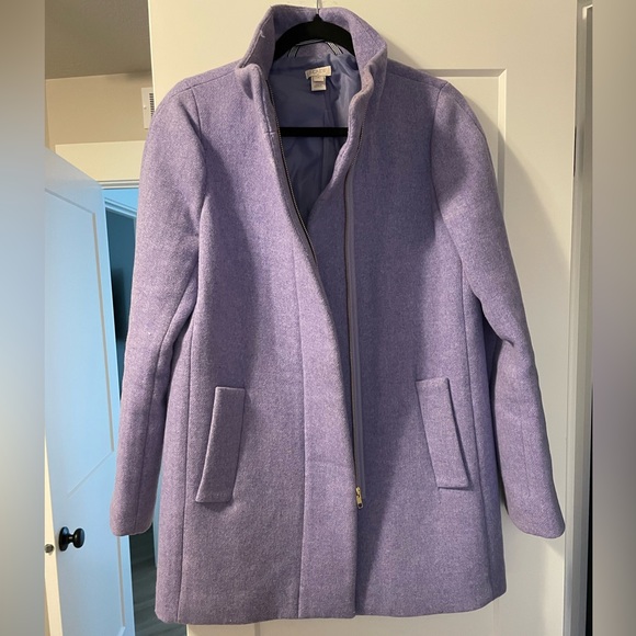 Jcrew j.crew j crew cocoon lilac wool coat size 2 J. Crew - Picture 2 of 5